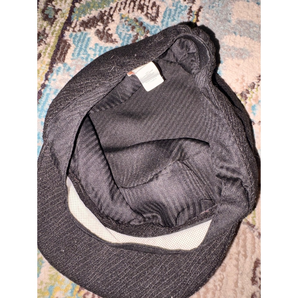 Black Newsboy Cap Button Detail Cadet Cabbie Hat Sonoma Life Style Womens - Picture 6 of 7